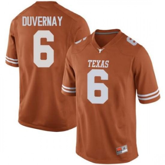 #6 Devin Duvernay Longhorns Men Replica High School Jerseys Orange