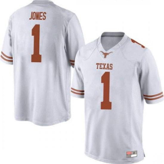 #1 Andrew Jones University of Texas Men Replica Alumni Jerseys White