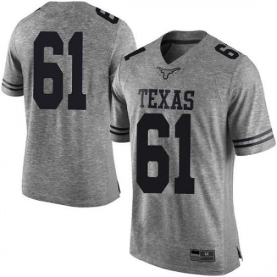 #61 Ishan Rison Longhorns Men Limited Stitched Jersey Gray