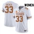 #33 David Gbenda Texas Longhorns Women SEC Conference University Jersey White