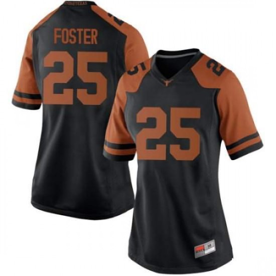 #25 B.J. Foster Longhorns Women Replica NCAA Jersey Black