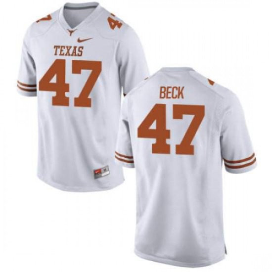 #47 Andrew Beck Texas Longhorns Men Game NCAA Jersey White