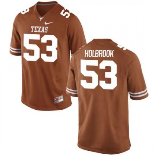 #53 Jak Holbrook UT Women Authentic Stitched Jerseys Tex Orange