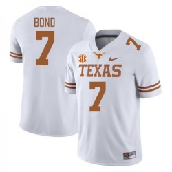 #7 Isaiah Bond Texas Longhorns Men SEC Conference NCAA Jersey White