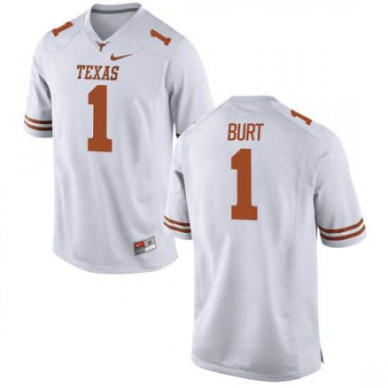 #1 John Burt Texas Longhorns Youth Authentic Embroidery Jersey White