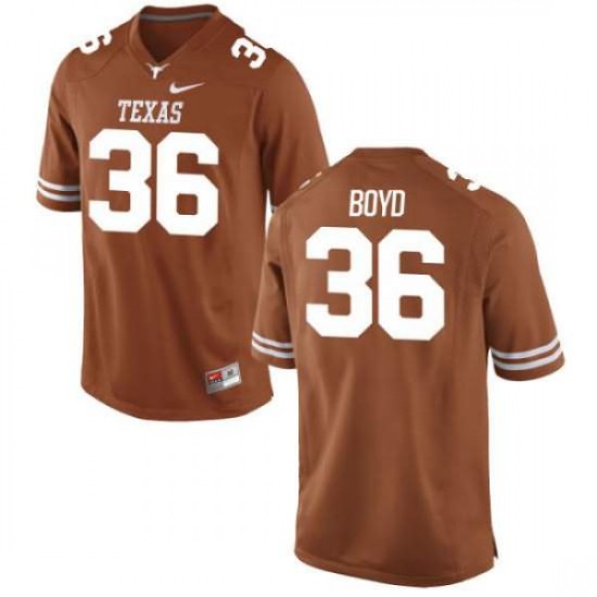 #36 Demarco Boyd UT Youth Game University Jerseys Tex Orange