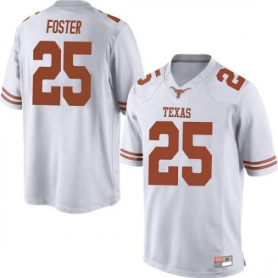 #25 B.J. Foster University of Texas Men Replica University Jerseys White