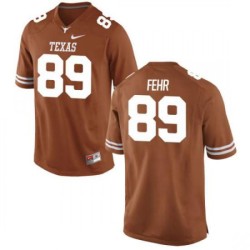 #89 Chris Fehr UT Men Game Stitch Jersey Tex Orange