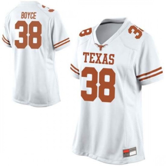 #38 Kobe Boyce Texas Longhorns Women Replica Official Jerseys White