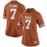 #7 Caden Sterns Longhorns Women Game Football Jersey Orange