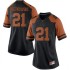 #21 Dylan Osetkowski University of Texas Women Replica NCAA Jerseys Black