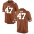 #47 Andrew Beck Longhorns Men Game Embroidery Jersey Tex Orange