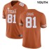 #81 Juan Davis UT Youth SEC Conference University Jersey Orange