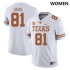 #81 Juan Davis University of Texas Women SEC Conference Official Jersey White