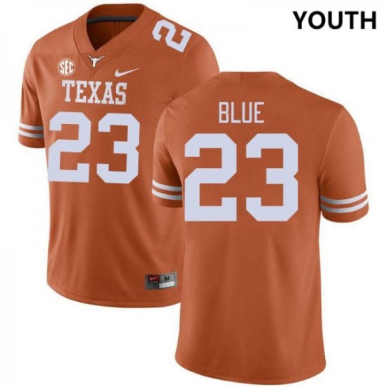 #23 Jaydon Blue University of Texas Youth SEC Conference Replica Jersey Orange