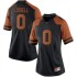 #0 Gerald Liddell Longhorns Women Game Official Jerseys Black