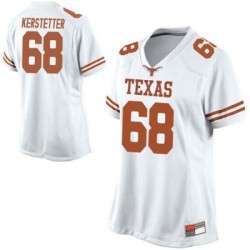 #68 Derek Kerstetter UT Women Replica High School Jersey White