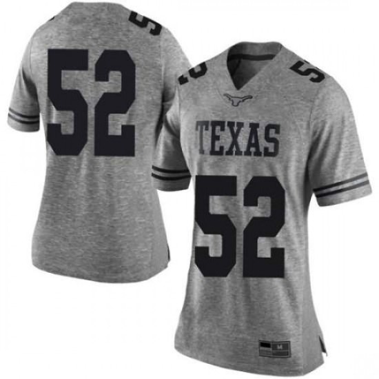 #52 Jackson Hanna Longhorns Women Limited Player Jerseys Gray