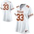 #33 Kamaka Hepa Longhorns Women Replica Stitch Jerseys White