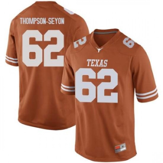 #62 Jeremy Thompson-Seyon UT Men Game University Jersey Orange