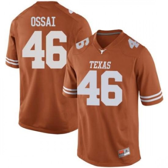 #46 Joseph Ossai Longhorns Men Replica Stitched Jerseys Orange