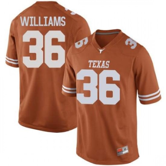 #36 Kamari Williams Texas Longhorns Men Game Alumni Jersey Orange