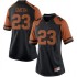 #23 Jarrett Smith Longhorns Women Replica Football Jersey Black