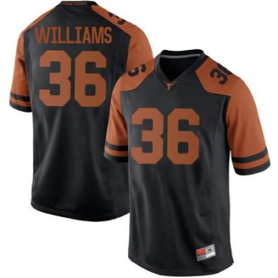 #36 Kamari Williams University of Texas Men Game College Jerseys Black