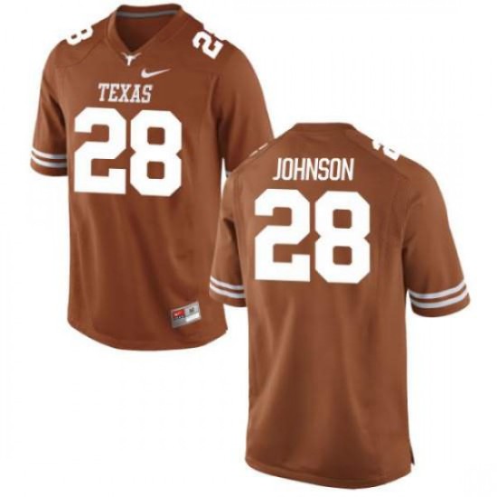 #28 Kirk Johnson Texas Longhorns Youth Game Alumni Jersey Tex Orange