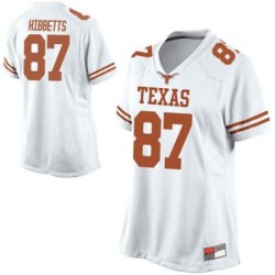 #87 Austin Hibbetts UT Women Game Stitched Jerseys White