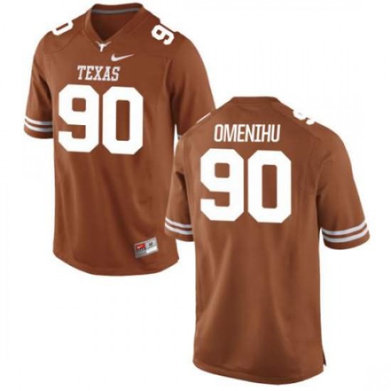 #90 Charles Omenihu UT Youth Authentic Stitch Jersey Tex Orange