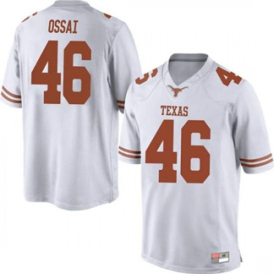 #46 Joseph Ossai UT Men Game Player Jersey White