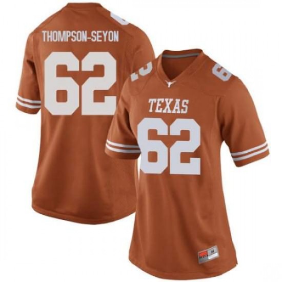 #62 Jeremy Thompson-Seyon University of Texas Women Replica Embroidery Jerseys Orange