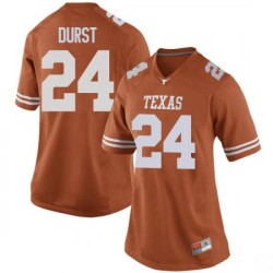 #24 Jarmarquis Durst UT Women Game Embroidery Jerseys Orange