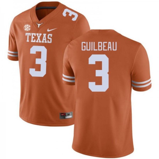 #3 Jaylon Guilbeau University of Texas Men SEC Conference Alumni Jersey Orange