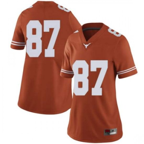 #87 Joshua Matthews Longhorns Women Limited Football Jersey Orange