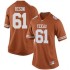 #61 Ishan Rison Longhorns Women Replica Player Jerseys Orange