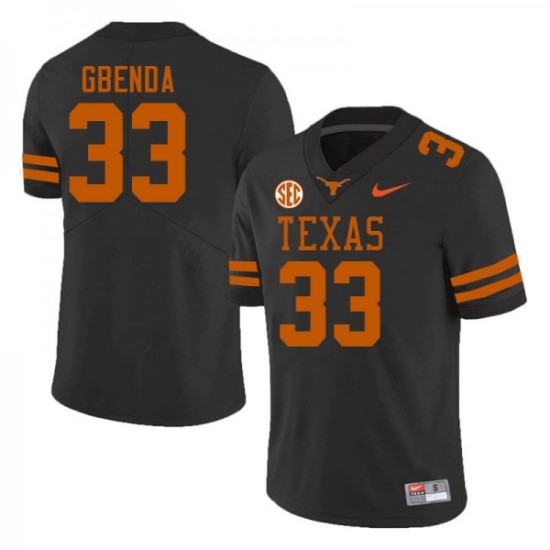 #33 David Gbenda UT Men SEC Conference 2024 Jersey Black