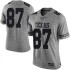 #87 Joshua Matthews Longhorns Men Limited High School Jersey Gray