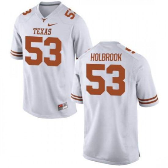 #53 Jak Holbrook Texas Longhorns Men Limited Official Jersey White