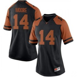 #14 Joshua Moore UT Women Game Official Jersey Black