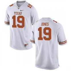 #19 Brandon Jones UT Men Game Embroidery Jerseys White