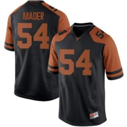 #54 Justin Mader University of Texas Men Game Stitch Jersey Black