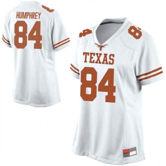 #84 Lil'Jordan Humphrey University of Texas Women Replica College Jersey White