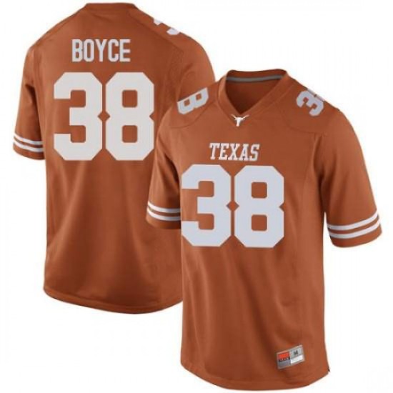 #38 Kobe Boyce Longhorns Men Game Stitch Jerseys Orange