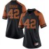 #42 Marqez Bimage Longhorns Women Game Football Jersey Black