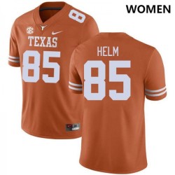 #85 Gunnar Helm Longhorns Women SEC Conference 2024-25 Jersey Orange