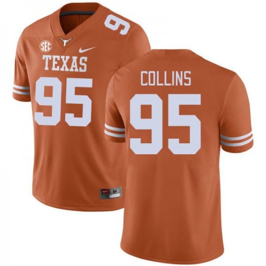 #95 Alfred Collins University of Texas Men SEC Conference Player Jersey Orange