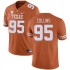 #95 Alfred Collins University of Texas Men SEC Conference Player Jersey Orange