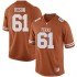 #61 Ishan Rison UT Men Replica Football Jerseys Orange